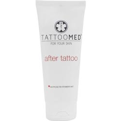 Eine Tube mit After-Tattoo-Creme zur Hautpflege.
